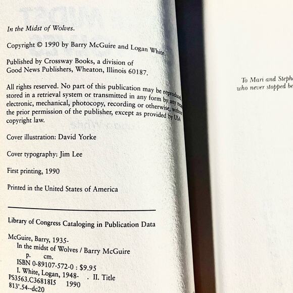 In the Midst of Wolves Paperback – Book by Barry McGuire, Logan White - Picture 5 of 8
